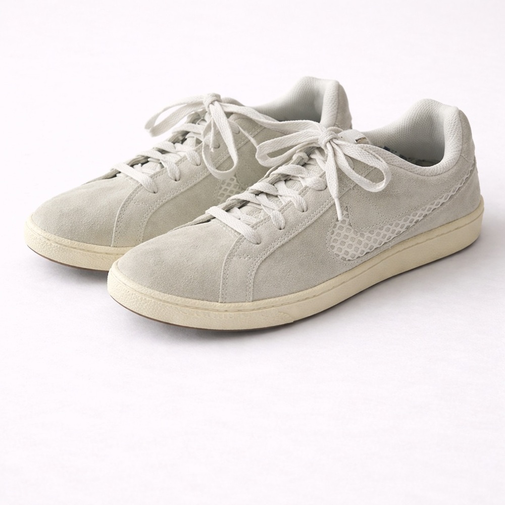 Nike White Mesh Low-Top Sneakers